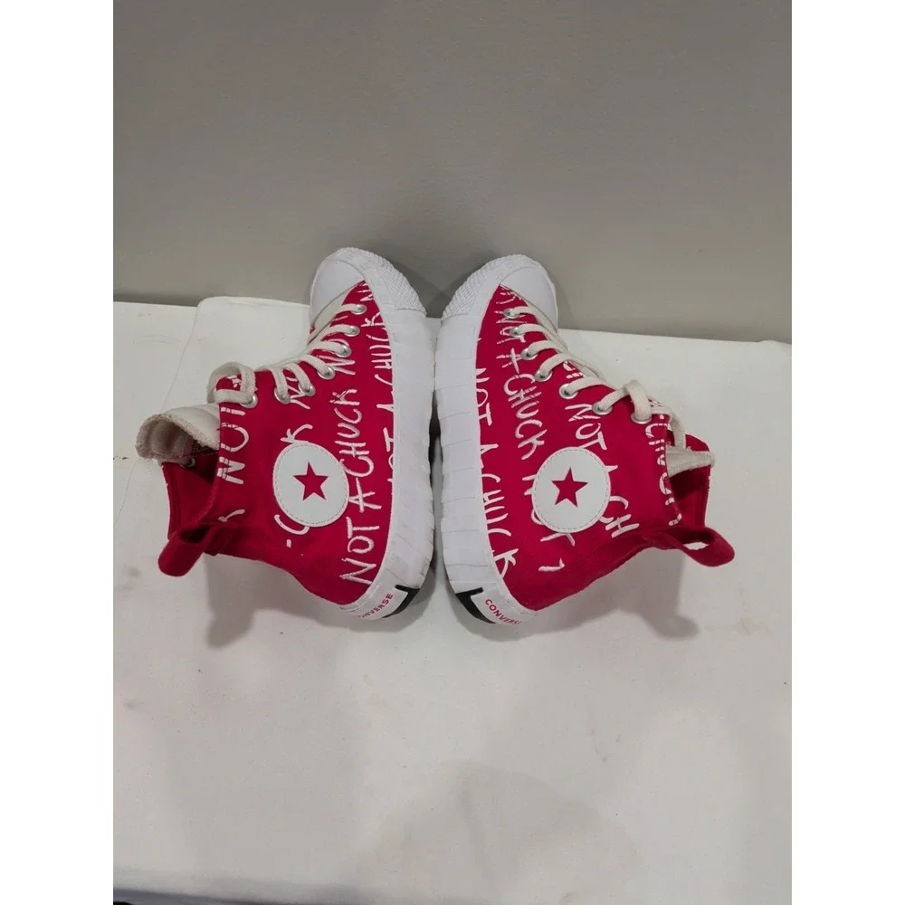 Converse Men's UNT1TL3D High Top Red White 171962C All Star Skate Size 6
